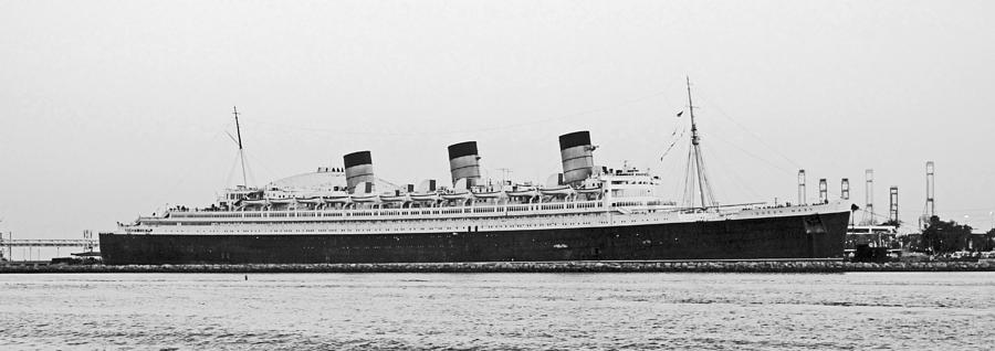 Vintage Queen Mary  Photograph by Shoal Hollingsworth
