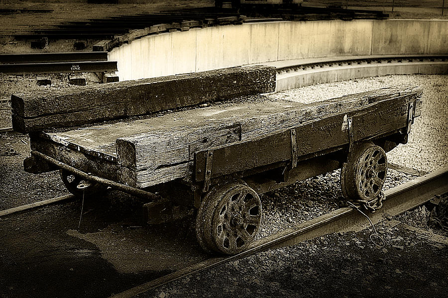 Vintage Rail Cart Photograph by Scott Hovind