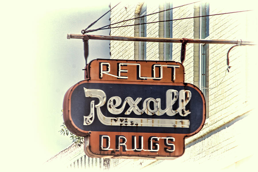 Vintage Rexall Drug Store Sign  Photograph by HH Photography of Florida