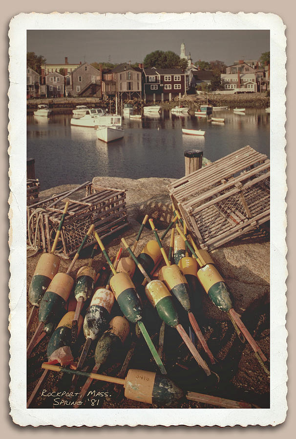 Vintage Rockport Massachusetts Harbor  Photograph by Garry McMichael