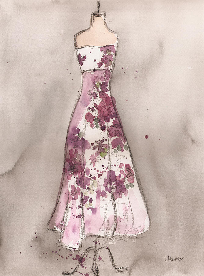 drawings charcoal tumblr Painting Maurer Lauren Vintage Dress Romance by