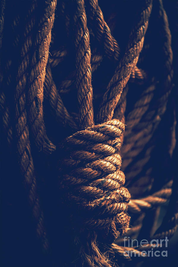 Vintage rope Photograph by Anna Om