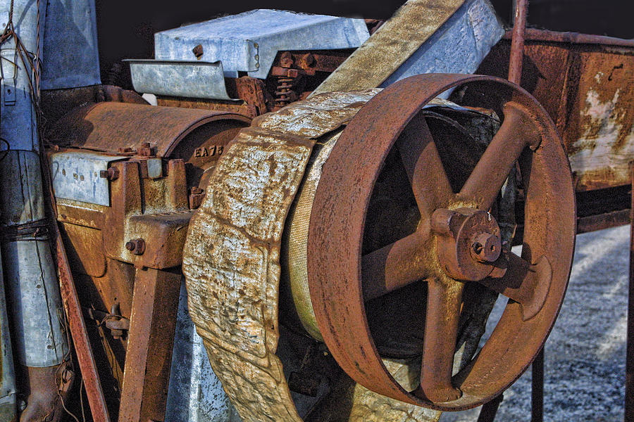 Vintage Rusty Machine Photograph by Linda Phelps
