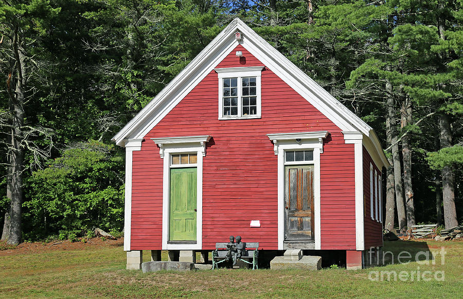 Vintage School House, Wells, Maine Photograph By Steve Gass - Fine Art ...