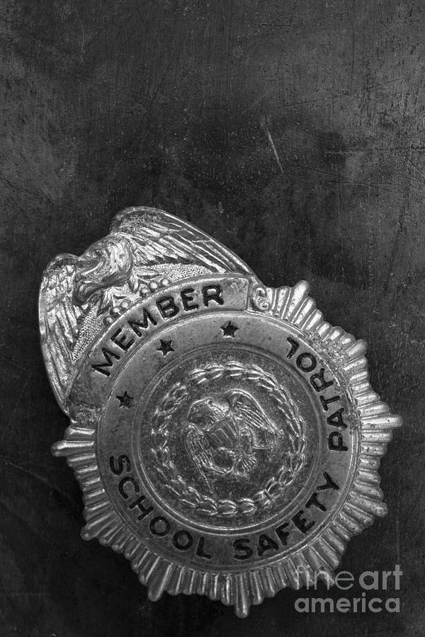 Vintage School Safety Patrol Badge Photograph by Edward Fielding