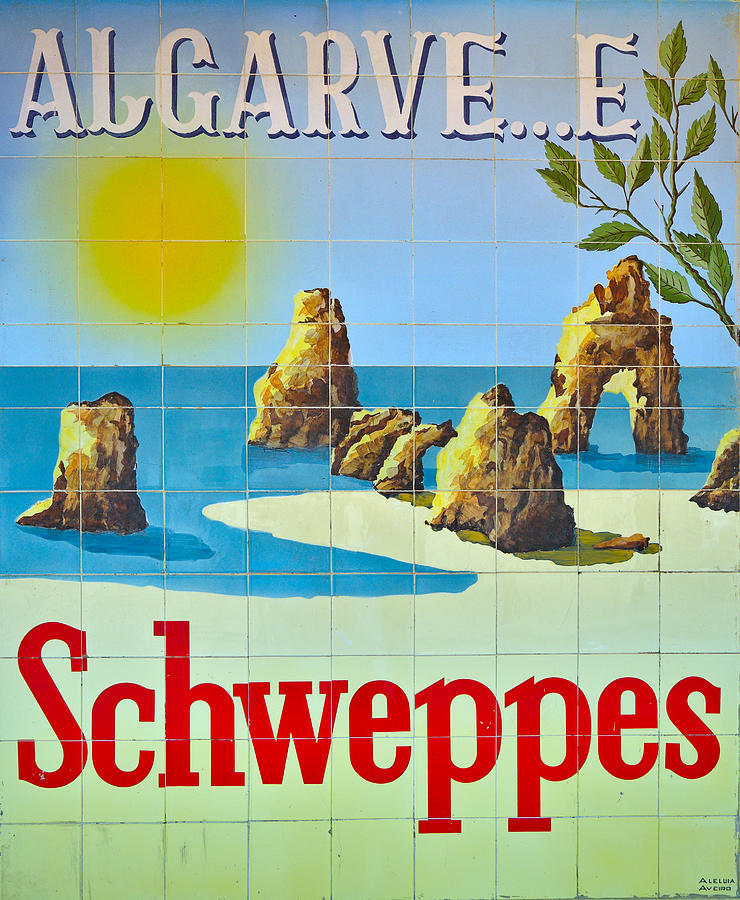 Vintage Schweppes Algarve Mosaic Photograph by Angelo DeVal