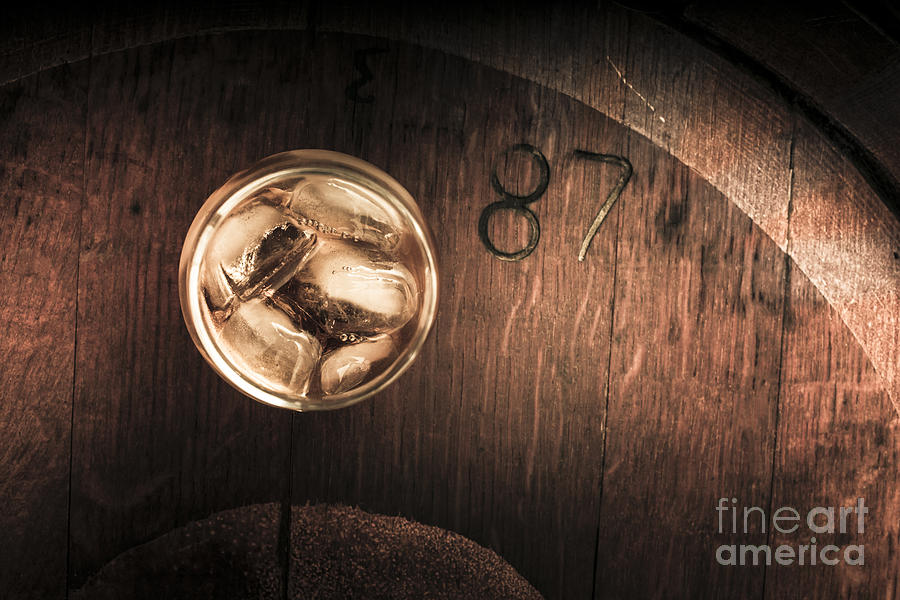 Vintage scotch whisky on wooden tabletop Photograph by Jorgo Photography