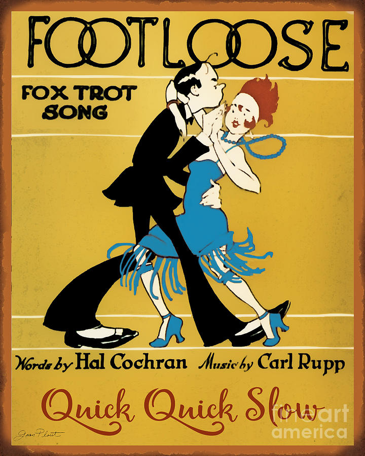 Vintage Sheet Music Covers-JP3502 Painting by Jean Plout