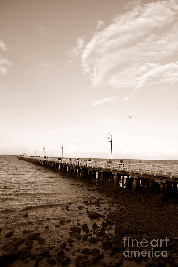 Vintage Shorncliffe Pier Photograph by Jorgo Photography