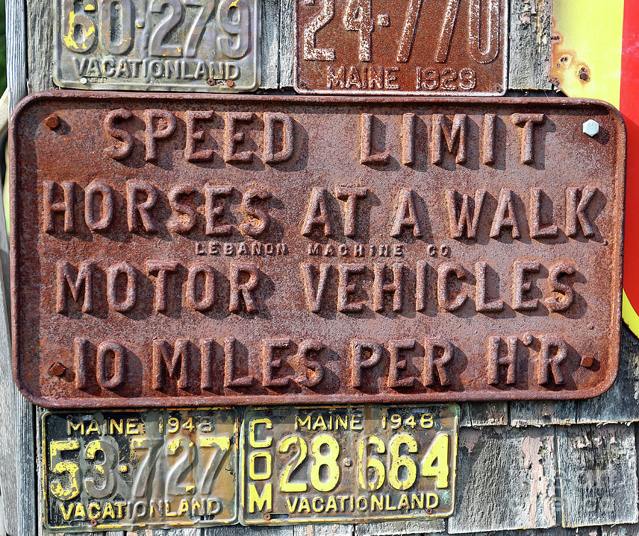 Vintage Sign Photograph by Steve Gass