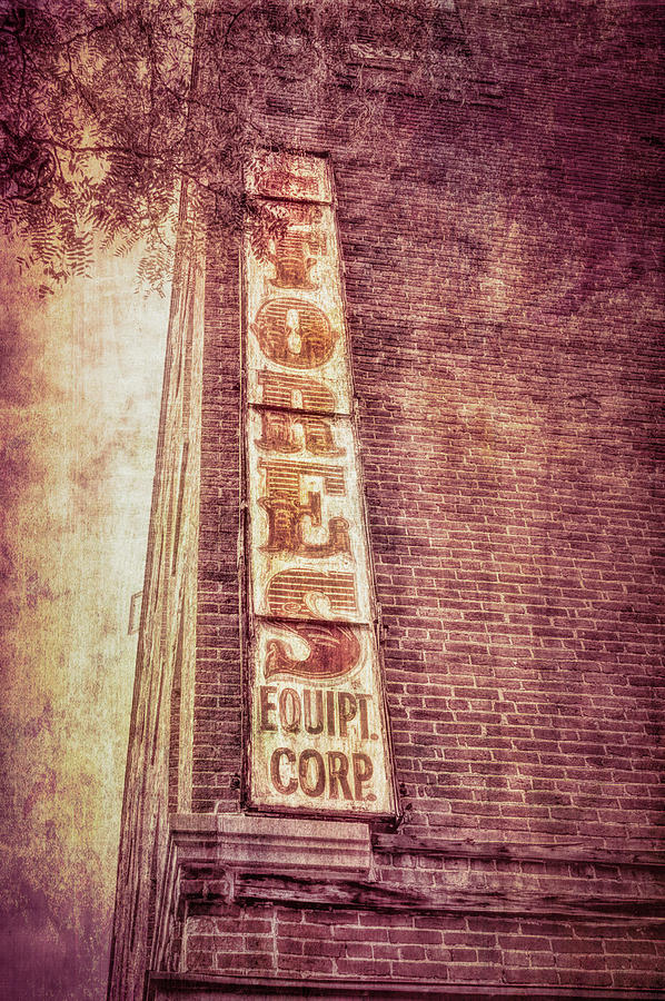 Vintage Sign textured photograph Photograph by Ann Powell
