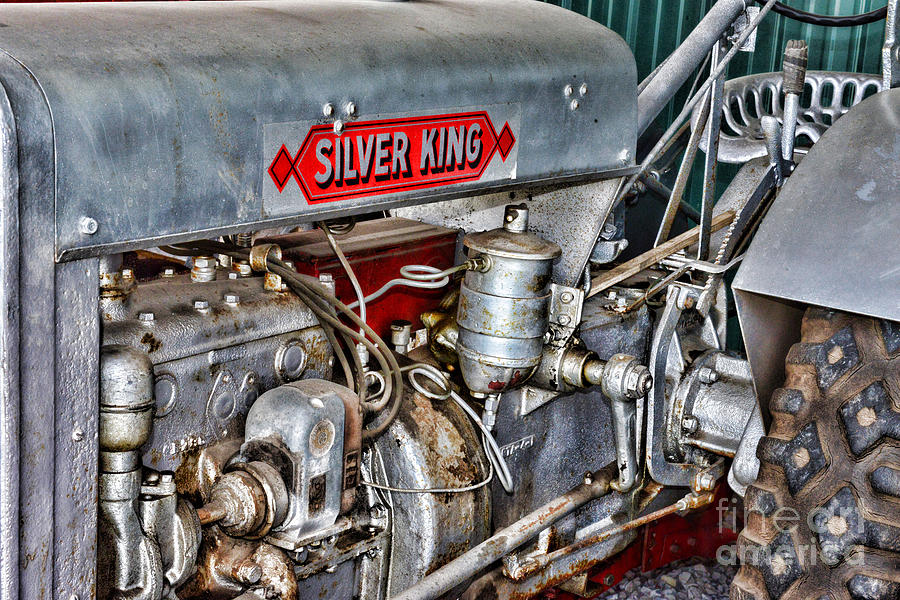 Vintage Silver King Tractor Photograph by Paul Ward