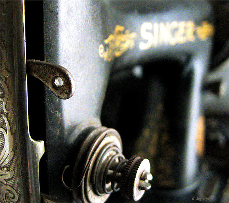 Vintage Singer Sewing Machine Photograph by Delight Worthyn