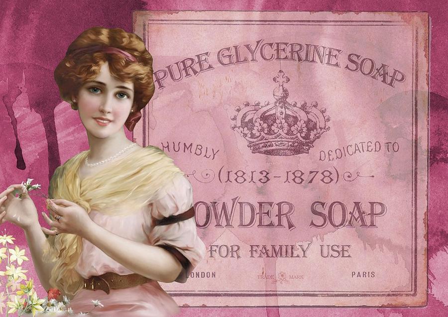 Vintage soap poster Painting by FL collection | Fine Art America