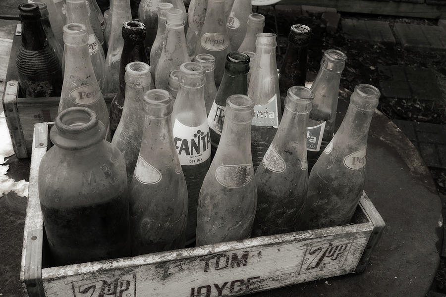 Vintage Soda Bottles Photograph by Scott Kingery