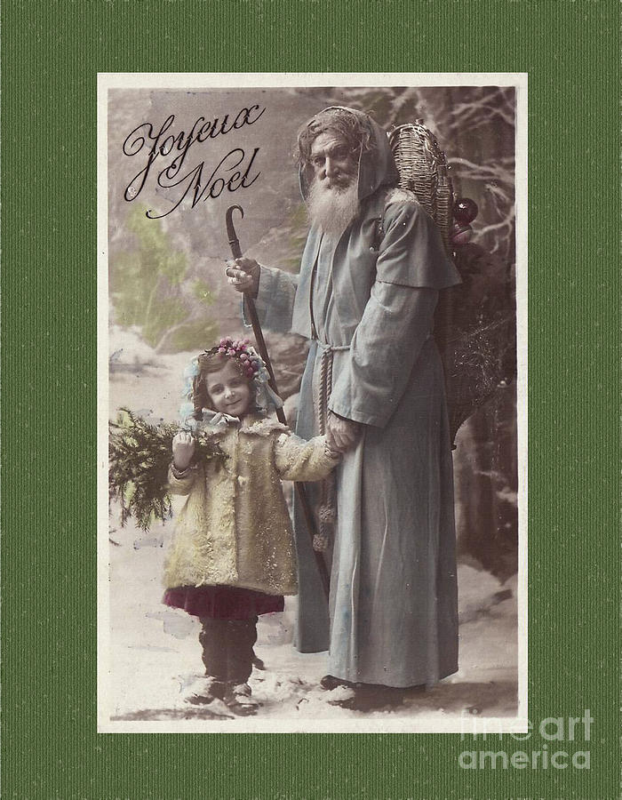Vintage St Nicholas Postcard Digital Art by Melissa Messick