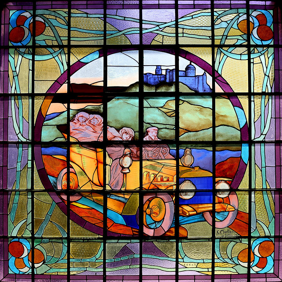 Vintage Stained Glass Photograph by Andrew Fare