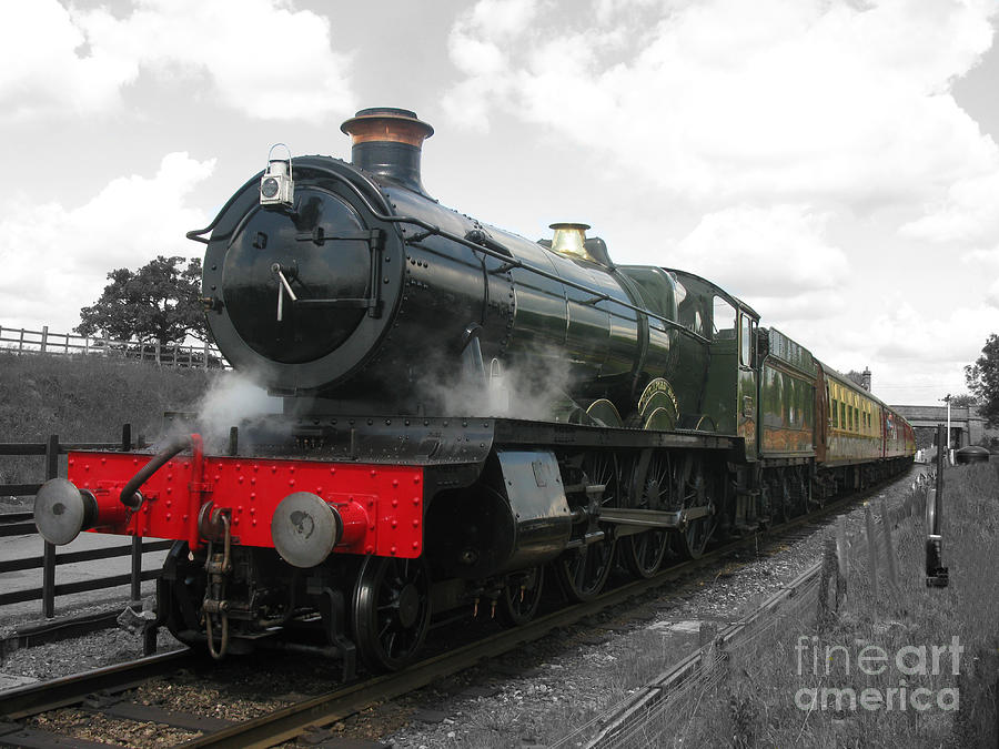 Vintage Steam Railway Engine  Photograph by Tom Conway