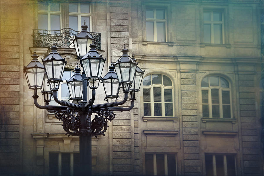 Berlin Photograph - Vintage Streetlamp in Berlin  by Carol Japp