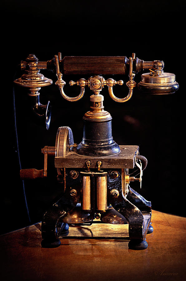  Vintage Telephone - Casa Loma Photograph by Maria Angelica Maira