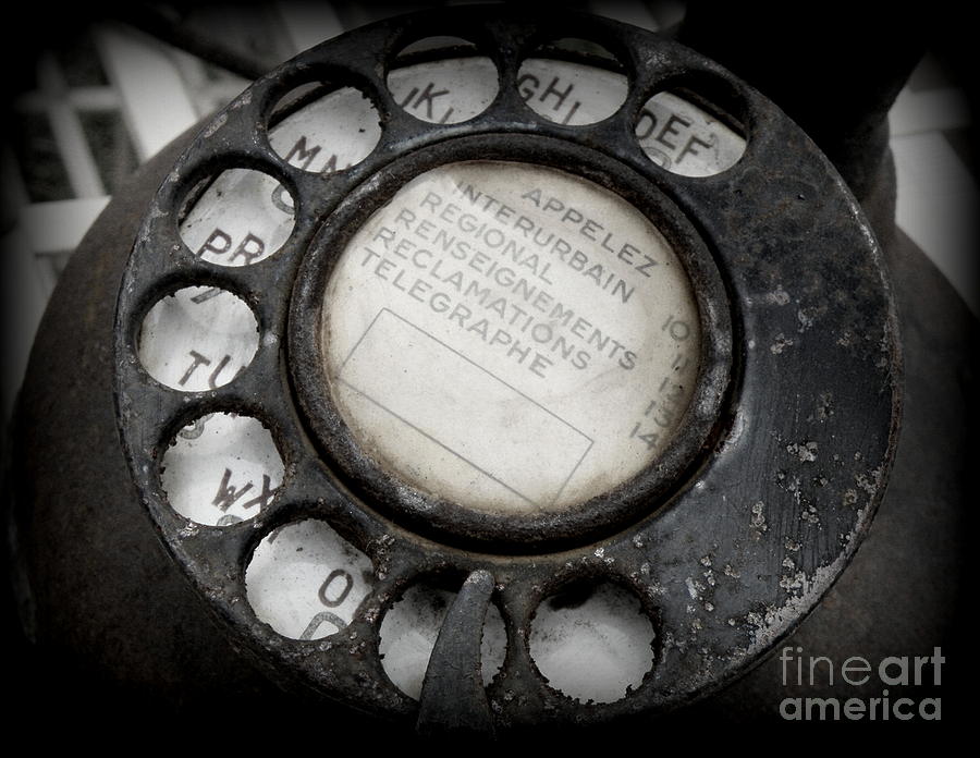 Vintage Photograph - Vintage Telephone by Lainie Wrightson