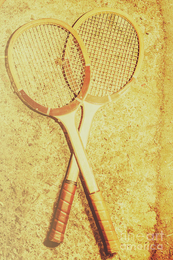Vintage tennis racquets Photograph by Jorgo Photography
