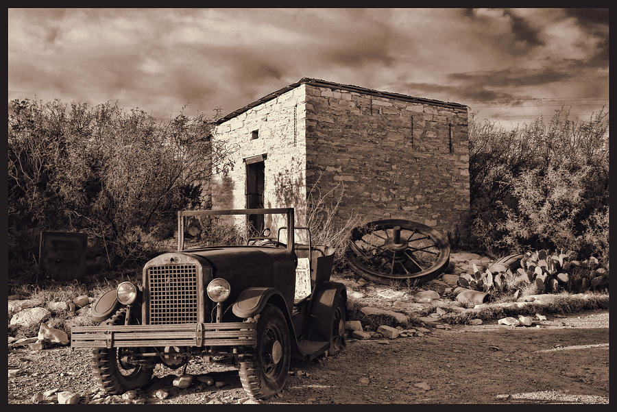Vintage Terlingua Ghost Town Photograph by Judy Vincent