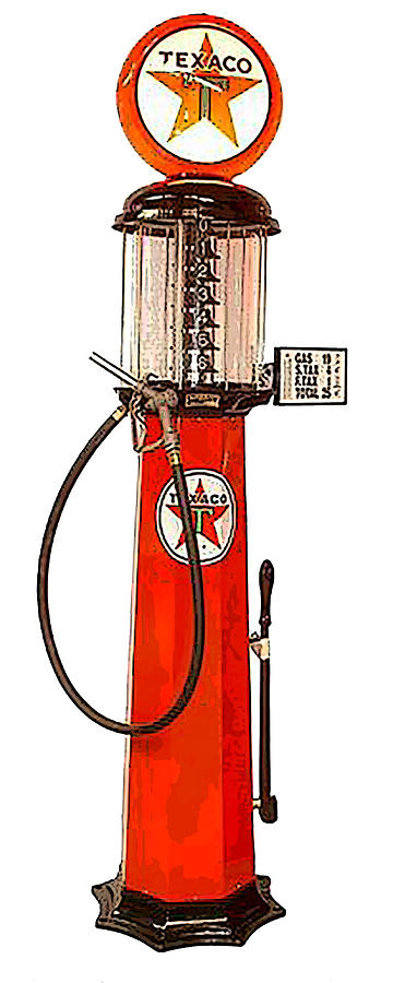 Vintage Texaco Gas Pump - Circa 1930s Digital Art by Marlene Watson