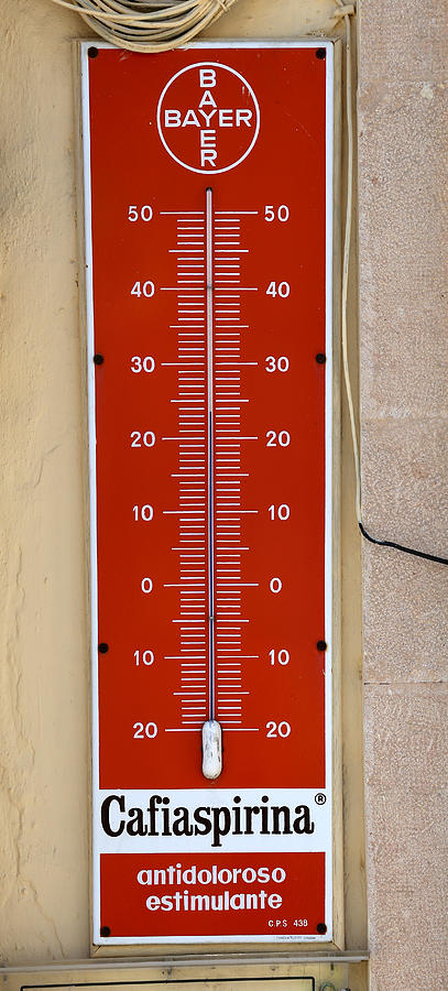 Vintage Thermometer Photograph by Andrew Fare