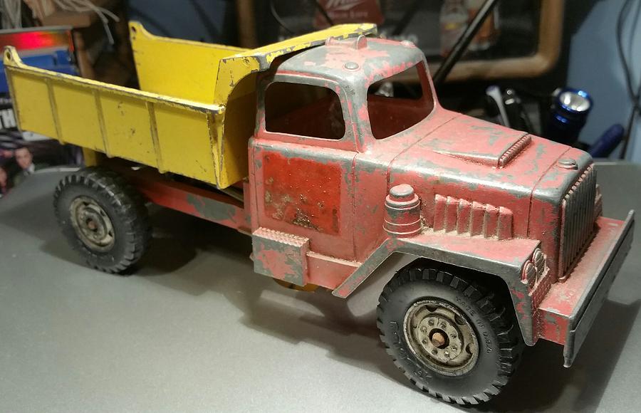 Vintage Toy dump truck by Hubley 