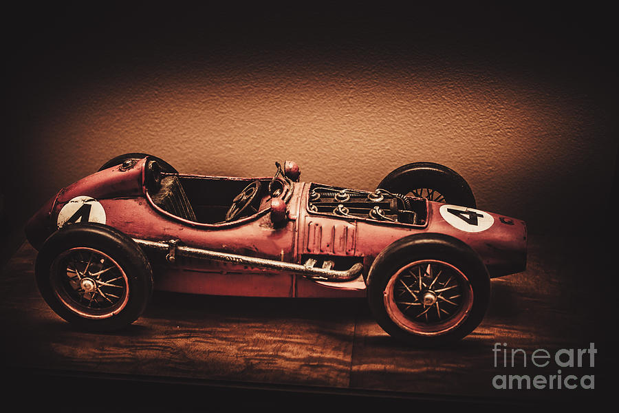 Vintage toy model racing car Photograph by Jorgo Photography