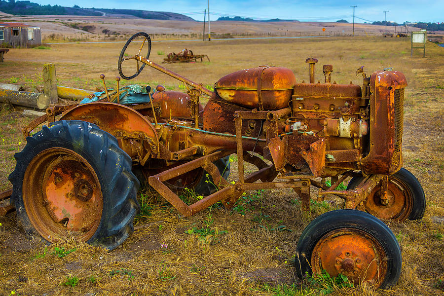 Vintage Photograph - Vintage tractor by Garry Gay