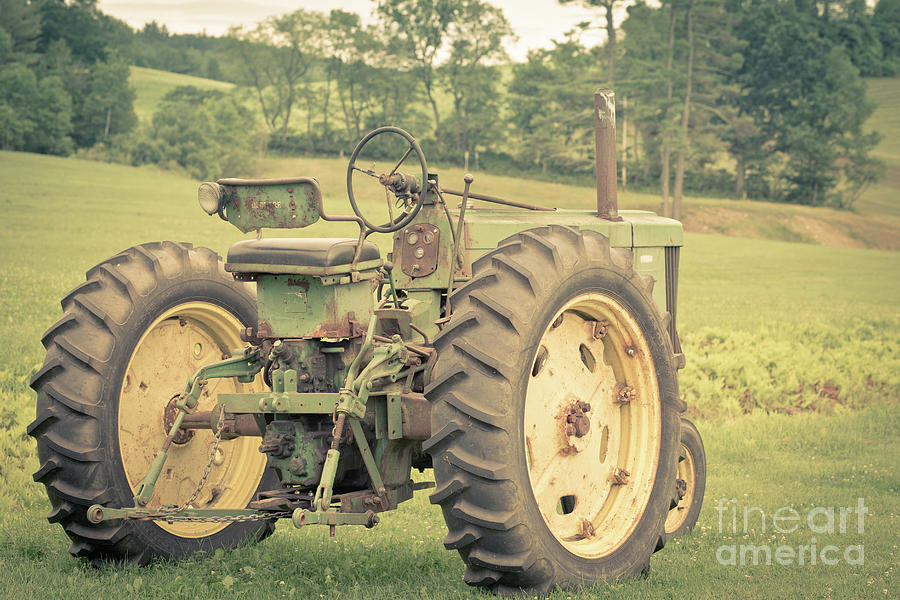 Vintage Tractor Keene New Hampshire Photograph by Edward Fielding
