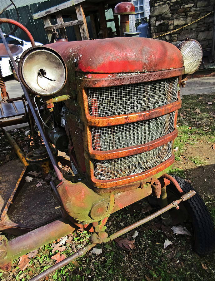 Tractor Photograph - Vintage Tractor Mower by Tony Grider