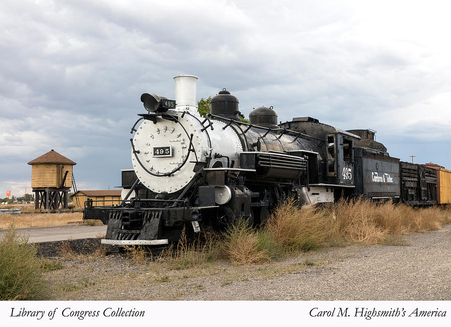 Vintage train at a Scenic Railroad station in Antonito in Colorado Photograph by Carol M Highsmith