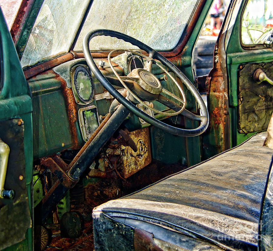 Vintage Truck Cab  Photograph by Wilma Birdwell