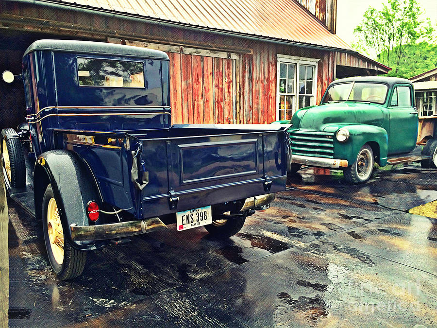 Vintage Trucks Photograph by Kathy M Krause