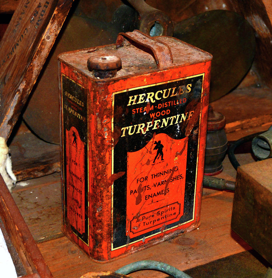 Vintage Hercules Turpentine can Photograph by David Lee Thompson