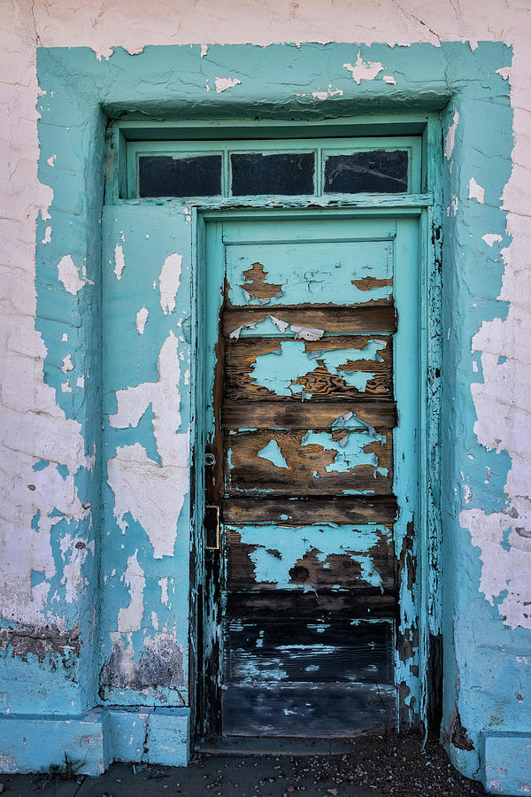 Vintage Turquoise Door  Photograph by Saija Lehtonen