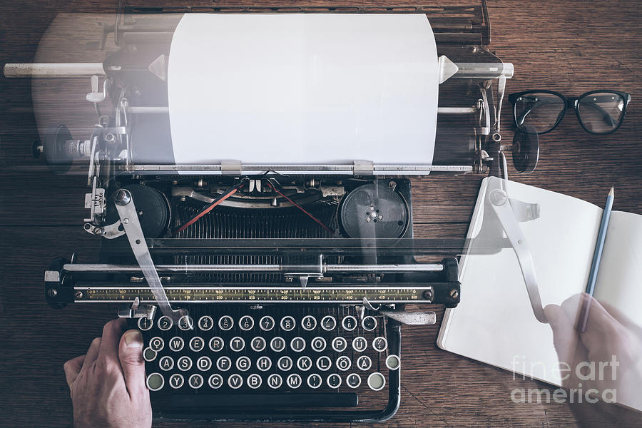 Vintage Photograph - Vintage Typewriter  by Christian Horz