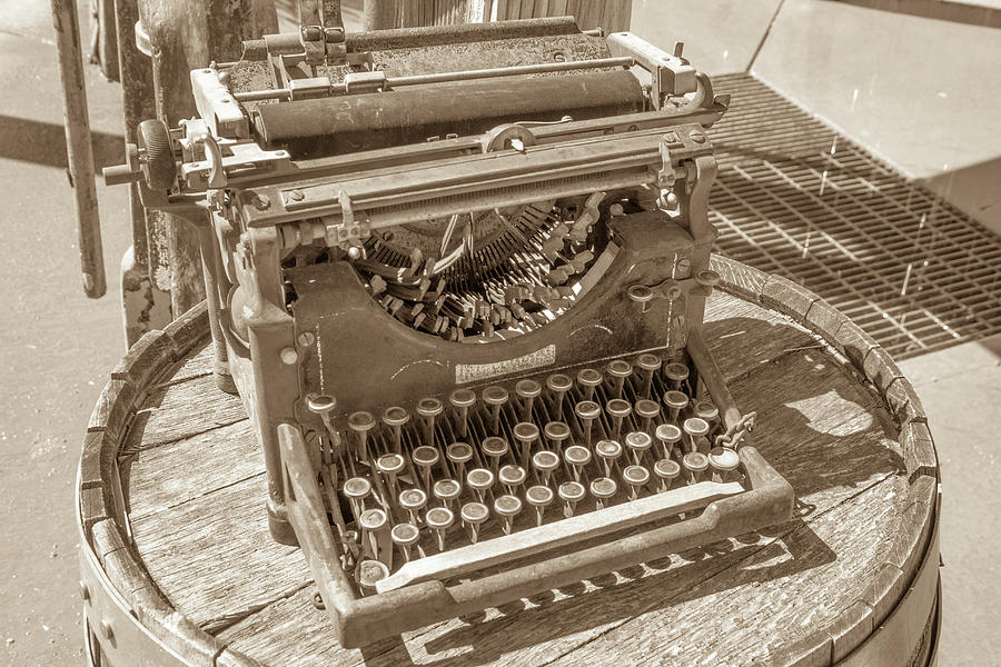 Vintage typewriter Photograph by Darrell Foster