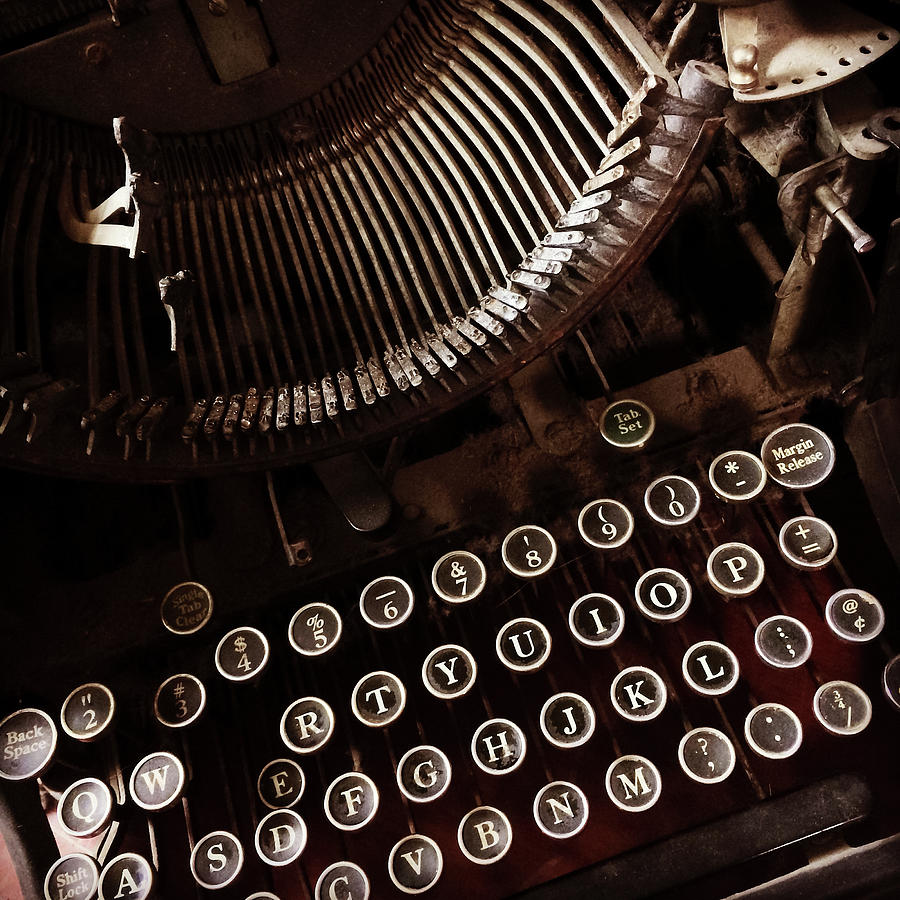 Vintage Photograph - Vintage typewriter by GoodMood Art