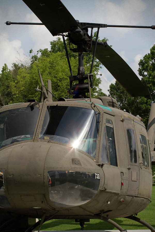 Vintage UH-1 Huey Army Helicopter Photograph by Kathy Clark