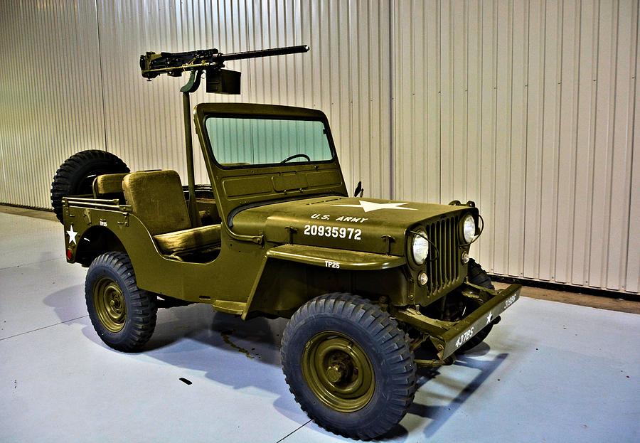 Vintage US Army Jeep Photograph by Nancy Jenkins - Pixels