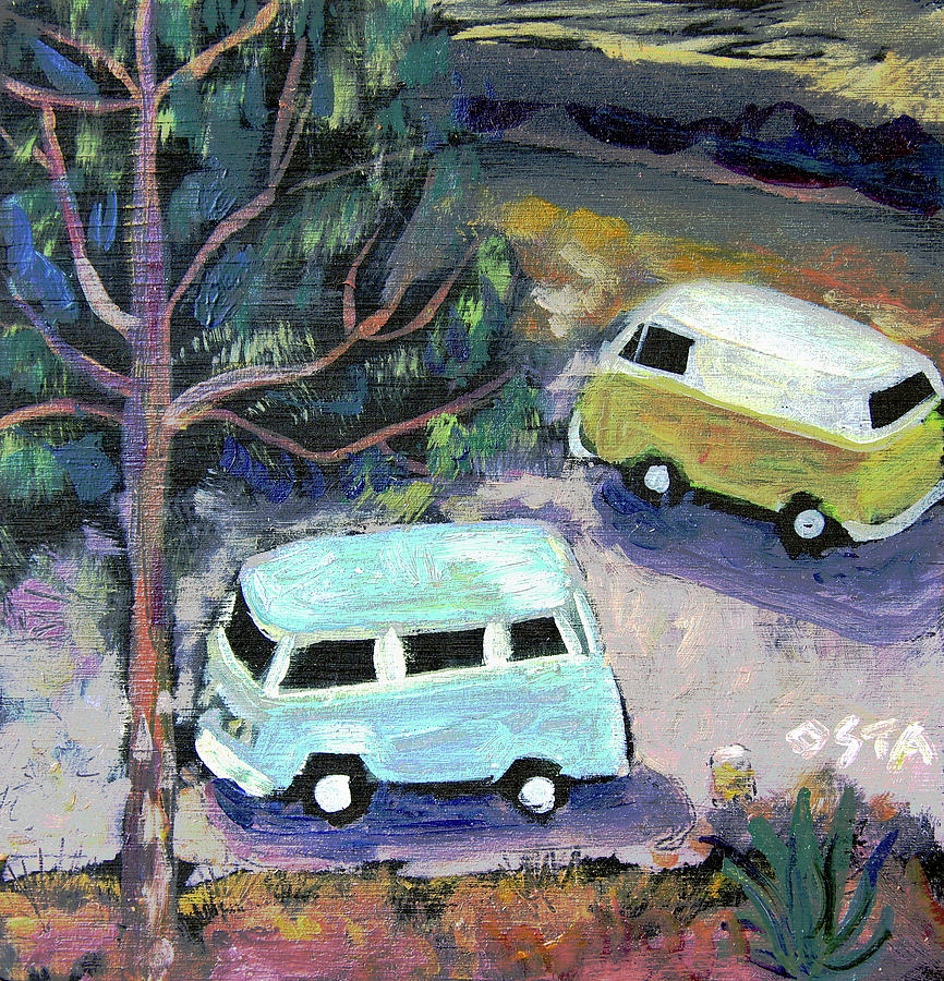 Vintage Painting - Vintage VW by Andrew Osta