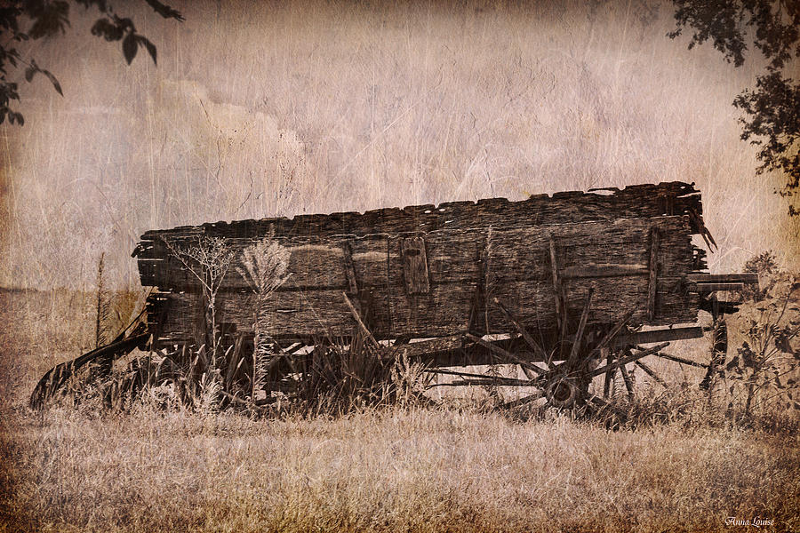 Vintage Wagon On The Kansas Prairie Photograph by Anna Louise