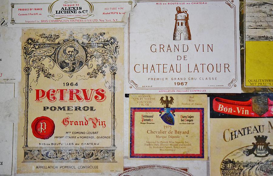 Vintage Wine Labels 4 Photograph by Linda Brody