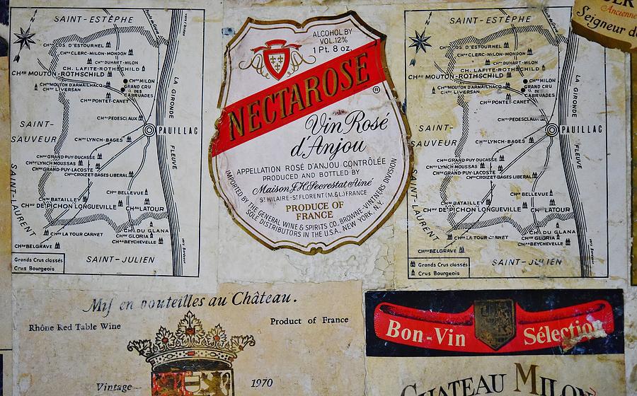 Vintage Wine Labels 6 Photograph by Linda Brody