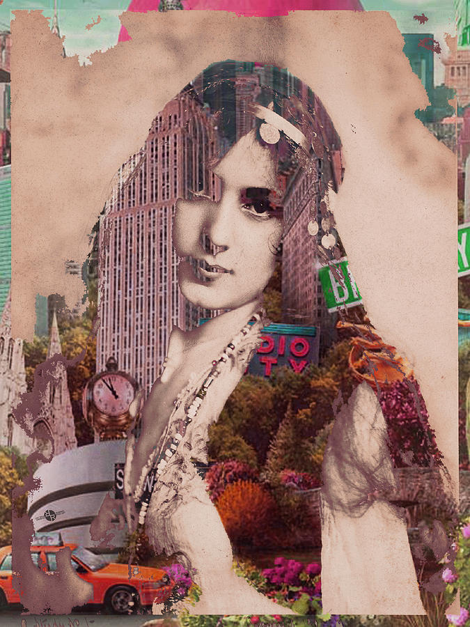 Vintage Woman Built By New York City 2 Painting by Tony Rubino - Fine ...