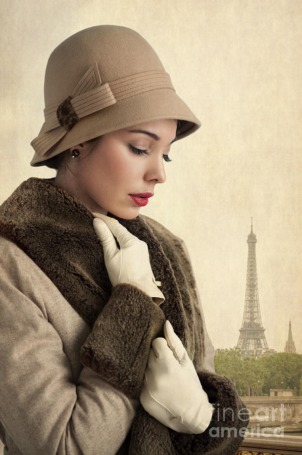 Vintage Woman In Paris Photograph by Lee Avison